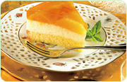 עוגת גבינה בטעם וניל-תפוז - 44 קלוריות